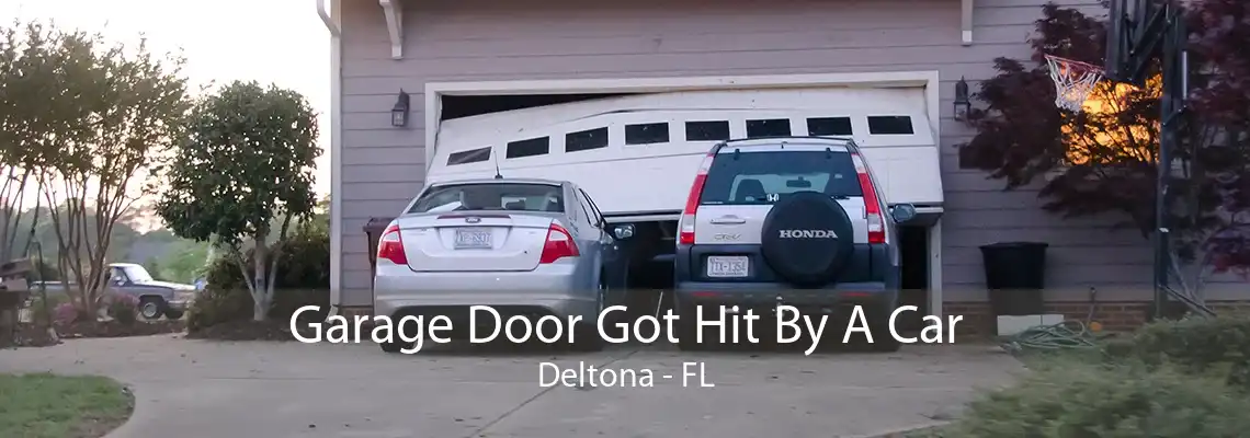 Garage Door Got Hit By A Car Deltona - FL